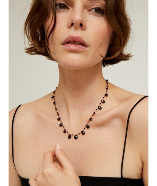 COLLIER WHITNEY DROPS & BEADS SPINELLE NOIRE acheter en ligne