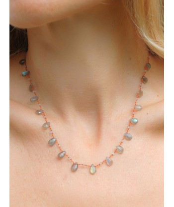 COLLIER ODIN DROPS & BEADS LABRADORITE l'achat 