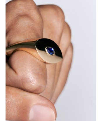 BAGUE EVIL EYE METRIQUE SAPHIR la livraison gratuite