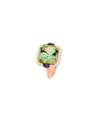 BAGUE ENAMEL SAPPH&TOURMALINE basket pas cher