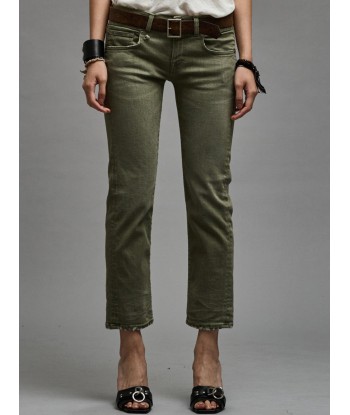 JEAN BOY STRAIGHT OLIVE GREEN STRETCH en ligne des produits 