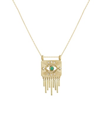 FLAT NECKLACE EMERAUDE EYE AND GOLFRINGE 2023