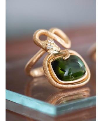 SNAKE RING 18K TOURMALINE l'achat 