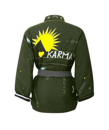 KHAKI SILK KARMA KIMONO Les êtres humains sont 