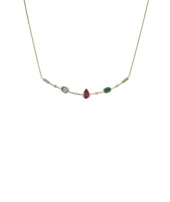 INDIE MULTI RUBELLITTE NECKLACE pas cher 