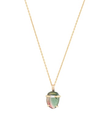 TOURMALINE & BAGUETTE DIAMOND NECKLACE la colonne vertébrale