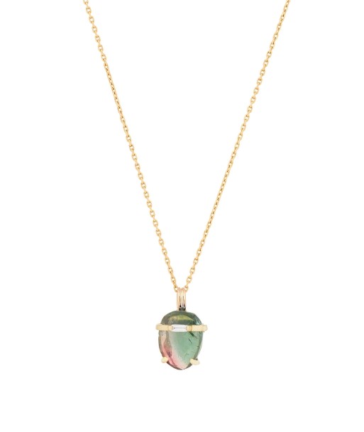 TOURMALINE & BAGUETTE DIAMOND NECKLACE la colonne vertébrale