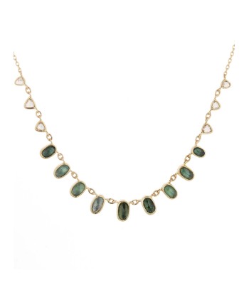 MULTI TOURMALINE & DIAMOND NECKLACE pas cher chine