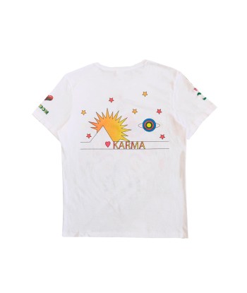 NEW KARMA WHITE TEE SHIRT basket pas cher