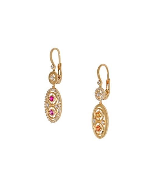 MILAN ORANGE SAPPHIRE RUBIS EARRINGS ouvre sa boutique