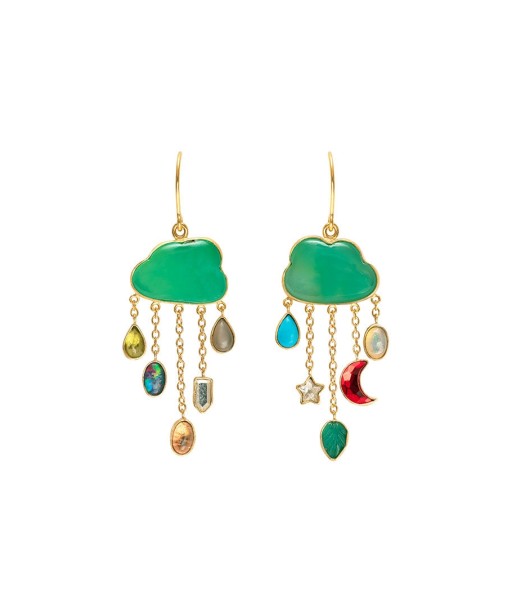 CLOUD AND RAIN CHAIN DROP EARRING store