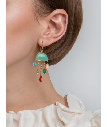 CLOUD AND RAIN CHAIN DROP EARRING store