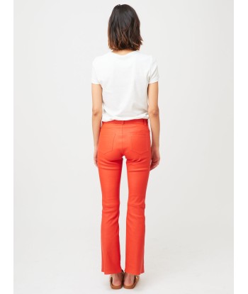 RED DIPPED LEATHER DEAN TROUSERS shop