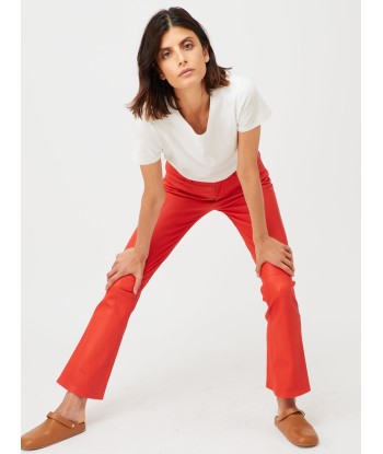 RED DIPPED LEATHER DEAN TROUSERS shop