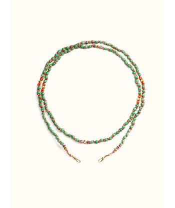 MAULI LONG FULL BEADS GREEN destockage