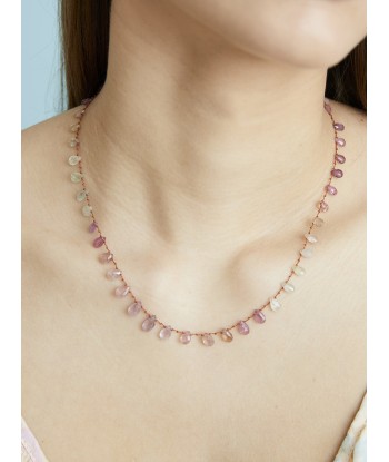 MEADOW NECKLACE MULTICOLORED SAPPHIRES Dans la société mordern