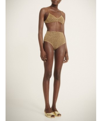 HIGH WAISTED SAND LIGHT BATH MAILLOT de France