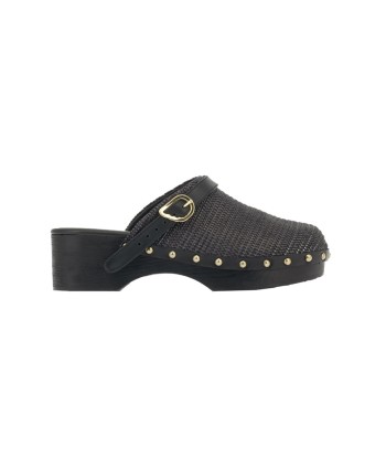 SABOT CLOG RAFFIA BLACK Découvrez la collection