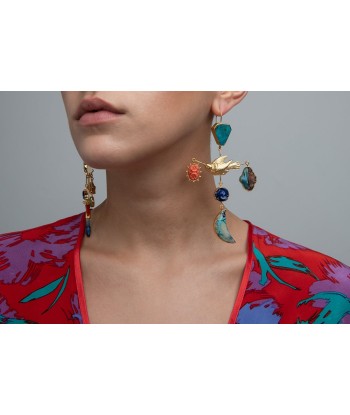 LION & BIRD EARRINGS solde