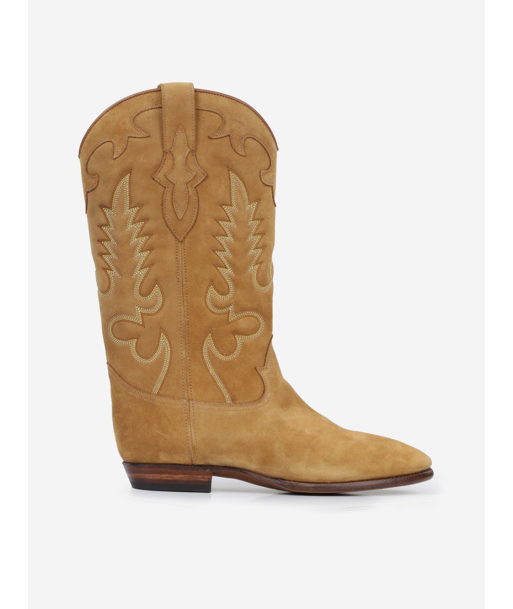 MIDNIGHT COWBOY BOOTS IN TAN SUEDE sur le site 