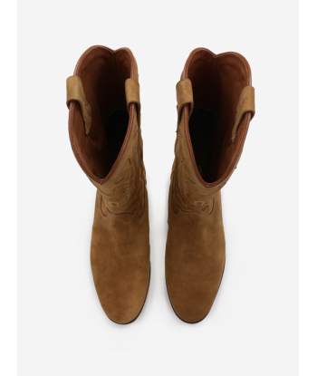 MIDNIGHT COWBOY BOOTS IN TAN SUEDE sur le site 