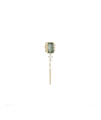 STUD GREEN TOURMALINE EARRING pas cher 