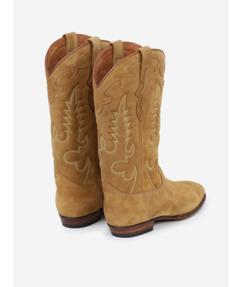 MIDNIGHT COWBOY BOOTS IN TAN SUEDE sur le site 