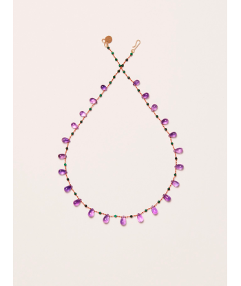 YOUNGTOWN AMETHYST AND MALACHITE NECKLACE est présent 