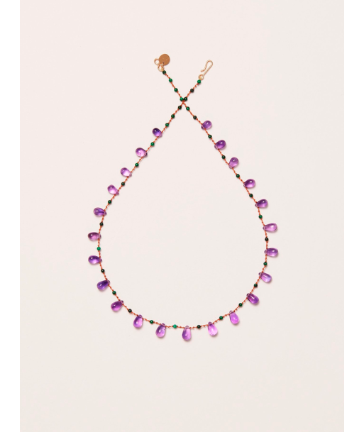 YOUNGTOWN AMETHYST AND MALACHITE NECKLACE est présent 