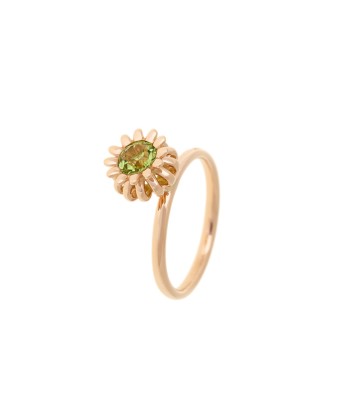 BAGUE POPPY OR ROSE 18K PERIDOT des créatures d'habitude