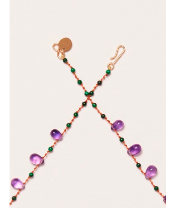 YOUNGTOWN AMETHYST AND MALACHITE NECKLACE est présent 