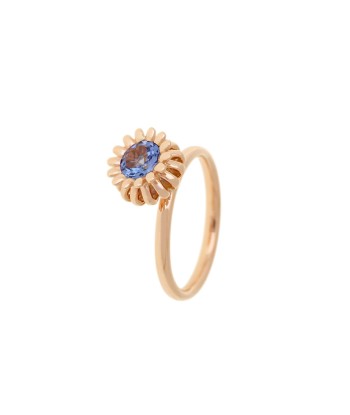 BAGUE POPPY OR ROSE 18K TANZANITE vente chaude votre 