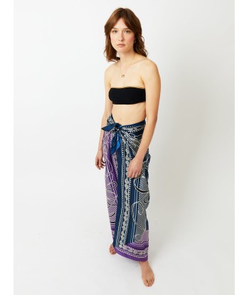 SILK SKIRT CIN BLUE AND PURPLE prix