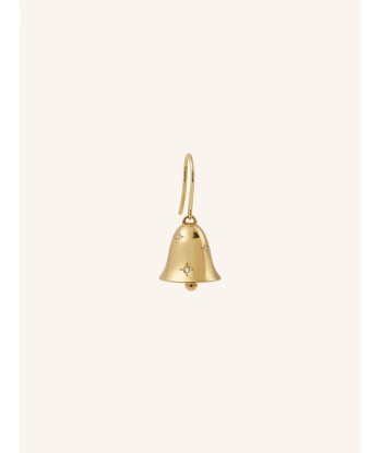 YELLOW GOLD BELL EARRING basket pas cher