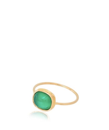 GOLD AND GREEN ONYX RING meilleur choix