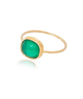 GOLD AND GREEN ONYX RING meilleur choix