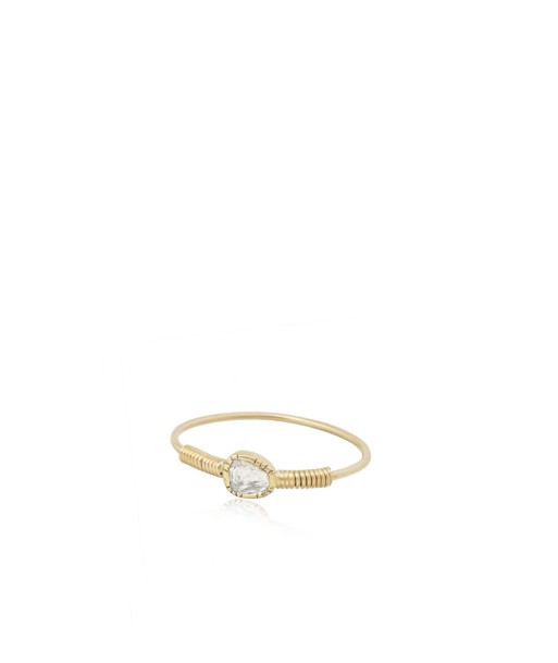 GOLD THREAD AND DIAMOND RING destockage