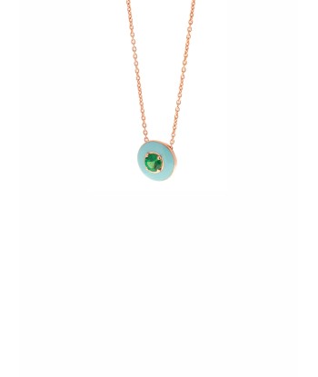 ROSE GOLD NECKLACE ENAMEL & TSAVORITE les ligaments