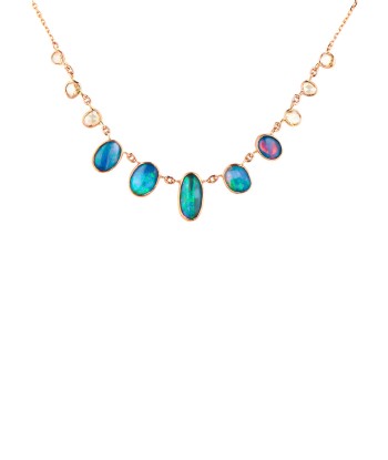 OPALS & DIAMONDS NECKLACE vous aussi creer 