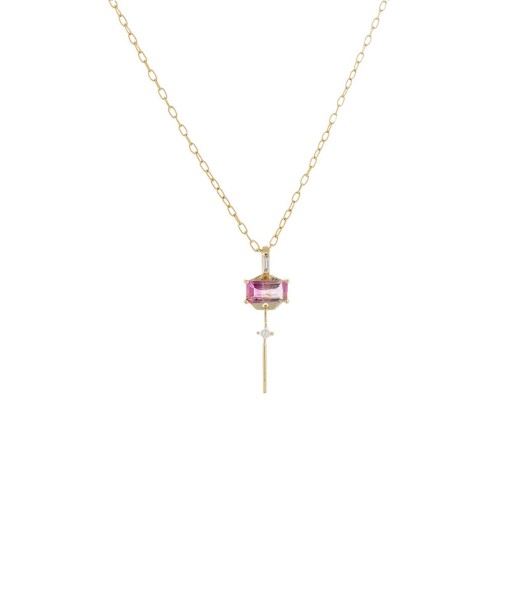 COLLIER TOURMALINE ROSE Voir les baskets