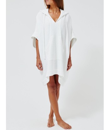 PONCHO WHITE HONEYCOMB Les êtres humains sont 