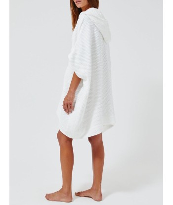 PONCHO WHITE HONEYCOMB Les êtres humains sont 