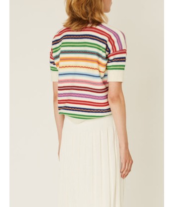 MULTICOLOURED STRIPES TOP pas chere