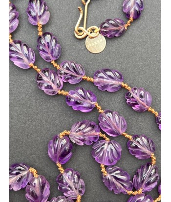 NIILO AMETHYSTE LEAF NECKLACE 50-70% off 