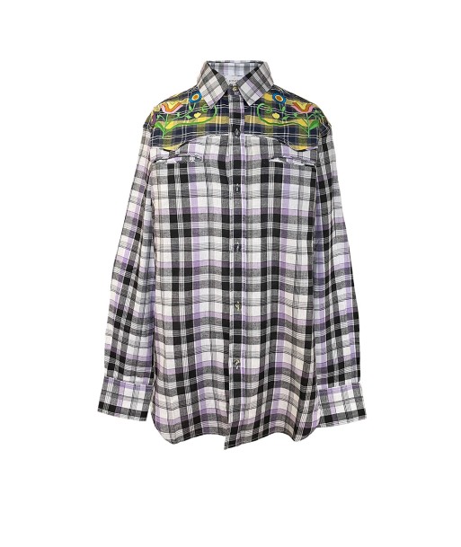 PURPLE CHECKERED COWBOY SHIRT online