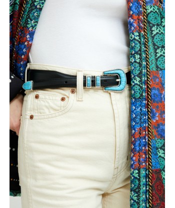 CRAZY TURQUOISE & BLACK BELT Economisez 