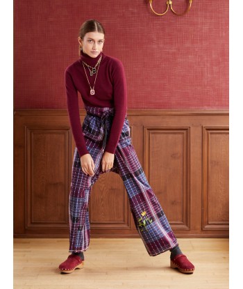 NAVY BORDEAUX THAI TROUSERS chez Cornerstreet bien 