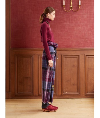 NAVY BORDEAUX THAI TROUSERS chez Cornerstreet bien 