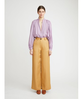 PANTALON LINEN WIDE LEG BLONDE Venez découvrir notre 