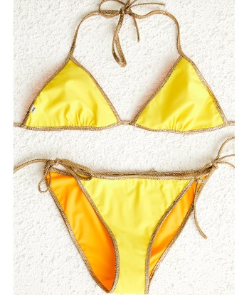 BIKINI REVERSIBLE HAMPTON JAUNE Jusqu'à 80% De Réduction